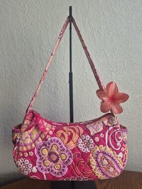 Vera Bradley Rasberry Fizz Maggie Shoulder Bag